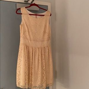 PINK AND SILVER LACE DRESS